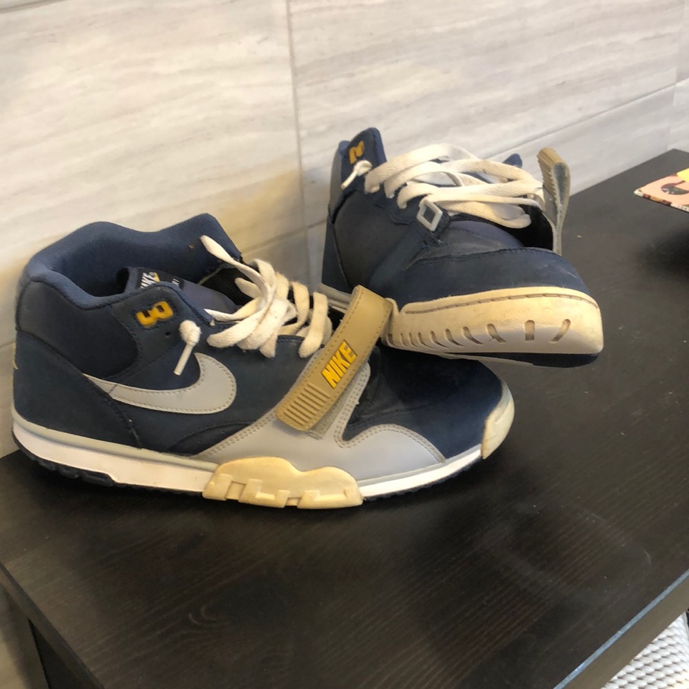 Nike Air Trainer I size 13 navy blue, white, gray